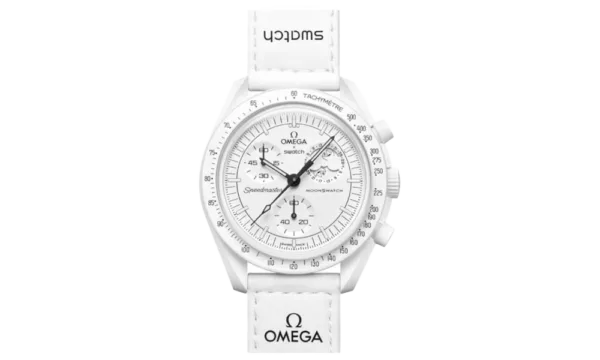 Swatch x Omega Bioceramic Moonswatch Mission To Moonphase Snoopy White