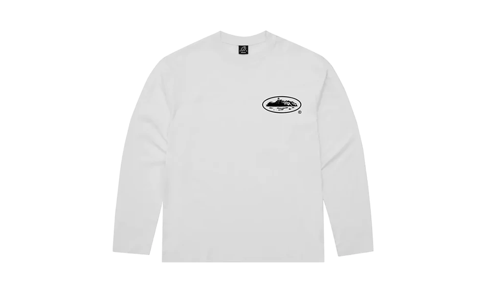 Corteiz OG Island Longsleeve Tee White - SampleStore