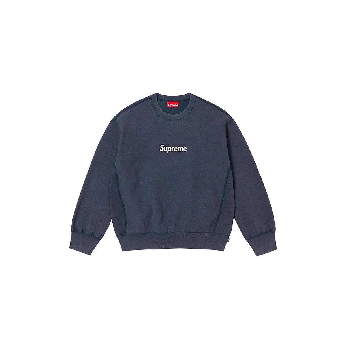 Supreme Washed Box Logo CrewneckネイビーM Supreme 25ss washed box